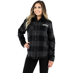 [Color:::Charcoal / Black] FXR Women's Timber Insulated Flannel Jacket