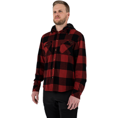 [Color:::Rust / Black] FXR Timber Hooded Flannel Shirt