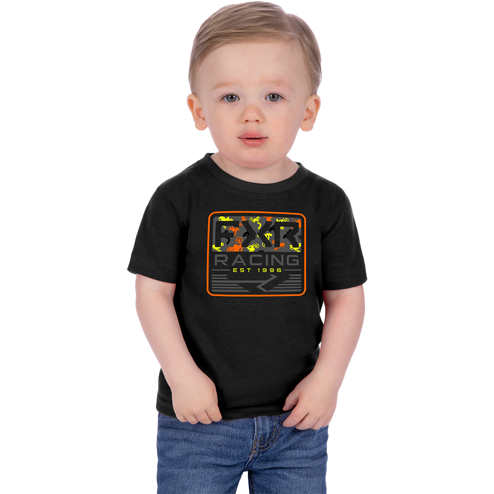 FXR Toddler Emblem Premium T-Shirt Black / Dirt Bike