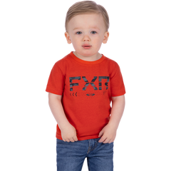 FXR Toddler Helium Premium T-Shirt Red Heather / Grey Camo