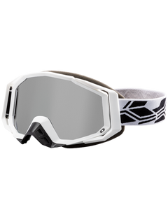 [Color:::Matte White/Silver Mirror Lens] Castle X Trace Snow Goggle