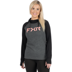 [Color:::Black/Muted Melon] FXR Women's Trainer Lite Premium Pullover Hoodie