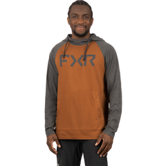 [Color:::Copper - Charcoal Heather] FXR Trainer Premium Lite Pullover Hoodie