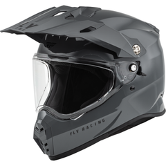 [Color:::Grey] Fly Racing Trekker Solid Helmet