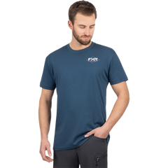 [Color:::Dark Steel / Orange] FXR Men's Trophy Premium T-Shirt