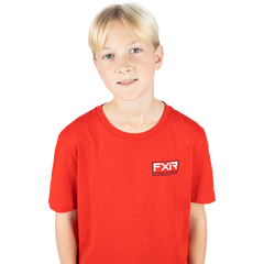 [Color:::Red Heather / Black] FXR Youth Trophy Premium T-Shirt