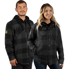 [Color:::Charcoal / Black] FXR Unisex Timber Insulated Flannel Jacket