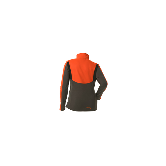 DSG Women's Upland Performance Fleece Blaze Orange/Stone
