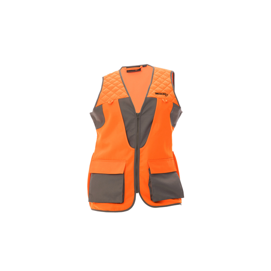 DSG Women's Upland Hunting Vest 2.0 Grey-Blaze Orange