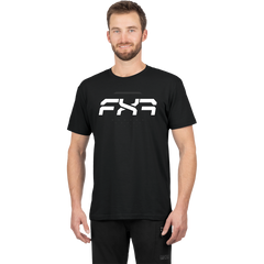 [Color:::Black / White] FXR Men's Vapor Premium T-Shirt