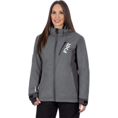 [Color:::Grey Heather / Asphalt] FXR Women's Vertical Pro Insulated Softshell Jacket