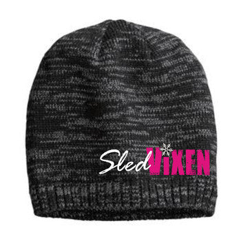 ORV SLED VIXEN - Vixen Storm Beanie Charcoal-Hot Pink