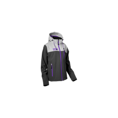 [Color:::Silver-Charcoal-Grape] Castle X Women's Barrier Tri-Lam Jacket