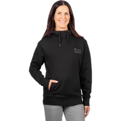 [Color:::Black / Maui Blue] FXR Women's Bass Cotton Pullover Hoodie