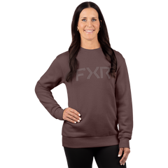[Color:::Raisin] FXR Women's Core Cotton Crewneck Sweatshirt