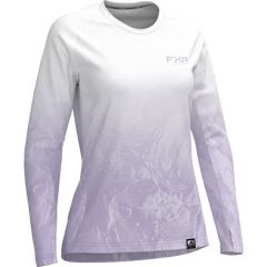 [Color:::Lavender / White] FXR Womens Derby Undertow Air UPF Long Sleeve Shirt