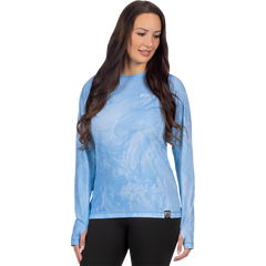 [Color:::Maui Blue] FXR Womens Derby Undertow Air UPF Long Sleeve Shirt