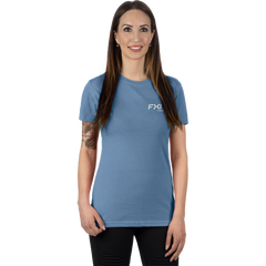 [Color:::Element Blue / Grey] FXR Women's Elevate Premium T-Shirt