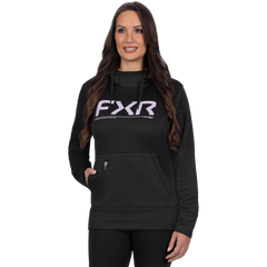 [Color:::Black / Lavender] FXR Womens Hydrogen Tech Pullover Hoodie