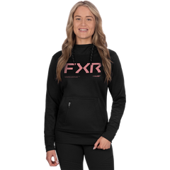 [Color:::Black / Rose] FXR Women's Hydrogen Tech Pullover Hoodie
