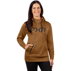 [Color:::Copper / Asphalt] FXR Women's Hydrogen Tech Pullover Hoodie