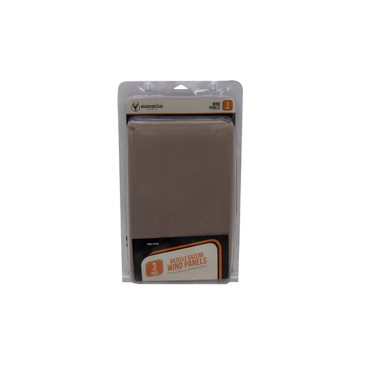 Gazelle Tents 3-Pack Gazebo Wind Panels - Desert Sand - GA104