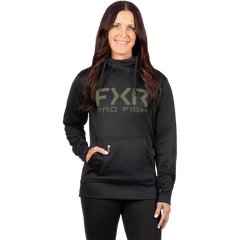 [Color:::Black / Moss] FXR Women's Pro Fish Tech Pullover Hoodie