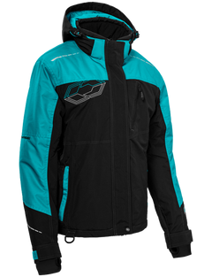 [Color:::Black-Turquoise] Castle X Women's Phase Jacket