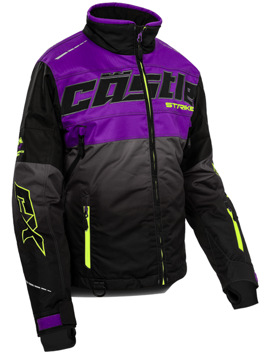 Castle X Women's Strike G2 Jacket Grape-Black-HI Vis