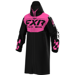 [Color:::Black-Electric Pink] FXR Youth Warm Up Coat