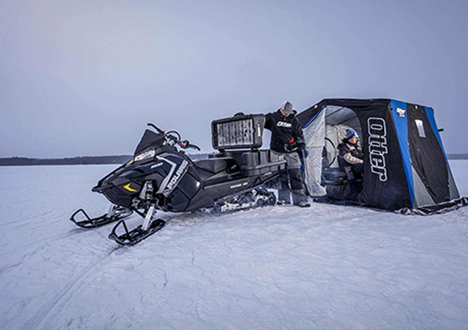 Otter Flip Over Ice Fishing Shelter Otter XT Lodge X-Over Shelter