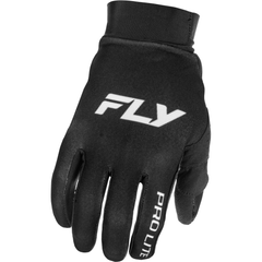 [Color:::Black / White] Fly Racing Youth Pro Lite Gloves