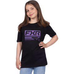 [Color:::Black / Amethyst] FXR Youth Elevate Premium T-Shirt