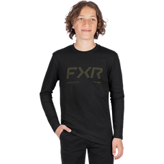 [Color:::Black / Moss] FXR Youth Hydrogen Premium Longsleeve