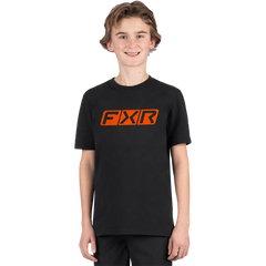 [Color:::Black / Orange] FXR Youth Pit Board Premium T-Shirt