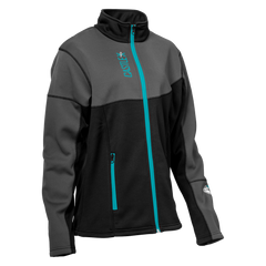 [Color:::Turquoise/Black/Charcoal] Castle X Women's Fusion Mid-Layer Jacket