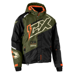 [Color:::Olive/Black/Orange] Castle X Men's Code Jacket