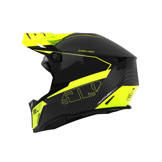 509 Altitude 2.0 Carbon Fiber 3K HI-FLOW Helmet - Acid Green (Matte)