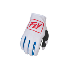 [Color:::Red-White-Blue] Fly Racing Lite Gloves