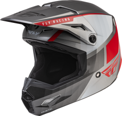 [Color:::Charcoal-Light Grey-Red] Fly Kinetic Drift Helmet