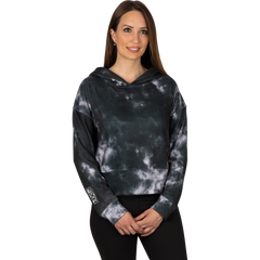 [Color:::Smoke Dye] FXR Women's Balance Cropped Pullover Hoodie