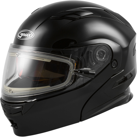  GMAX MD01S Modular Solid Snowmobile Helmet w/Electric Shield