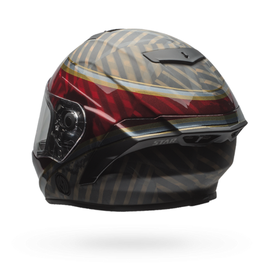 BELL STAR HELMET - RED BLAST Rear View