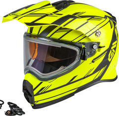 [Color:::Matt Hi Vis] Gmax AT-21S Epic Adventure Dual Sport Helmet w/ Electric Shield