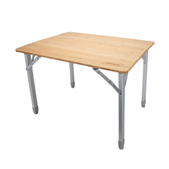 Camco Folding Bamboo Table with Aluminum Legs camcobambootable