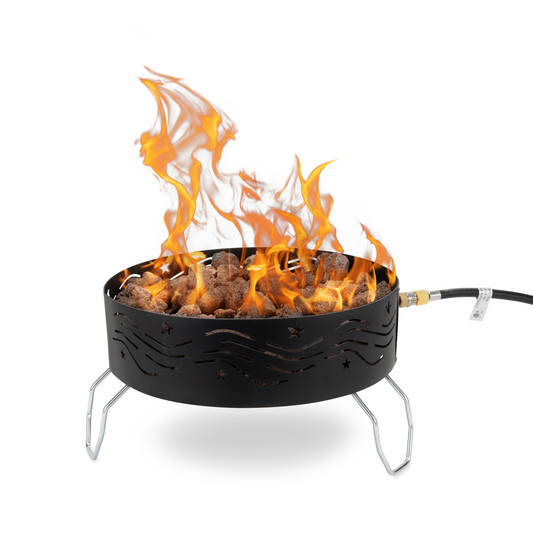 Camco Portable Propane Campfire 14.5 in Fire Pit camcofire