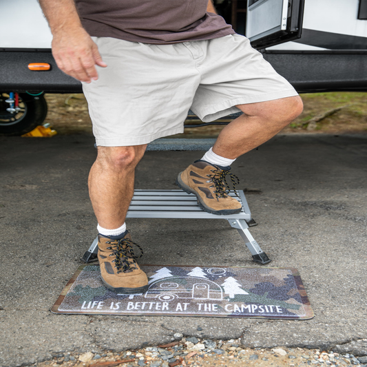 Camco Campsite Scrub Rug Camo camorug2
