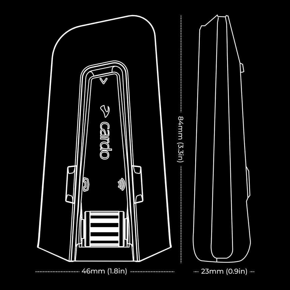 Cardo Packtalk Edge Bluetooth Mesh Communication System – Up North Cardo Packtalk Edge Bluetooth Mesh Communication System – Up North