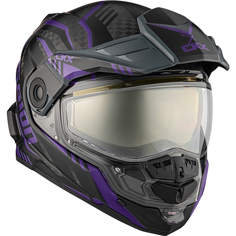 CKX Mission AMS Carbon Dual Sport Code Helmet w/ Double Shield