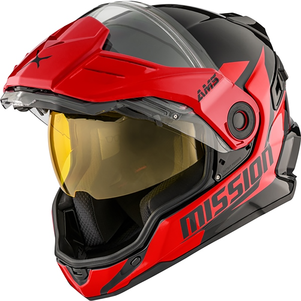 anyong motorcycle helmet CKX Mission AMS Fiberglass Alaska Helmet With Dual Lens Shield